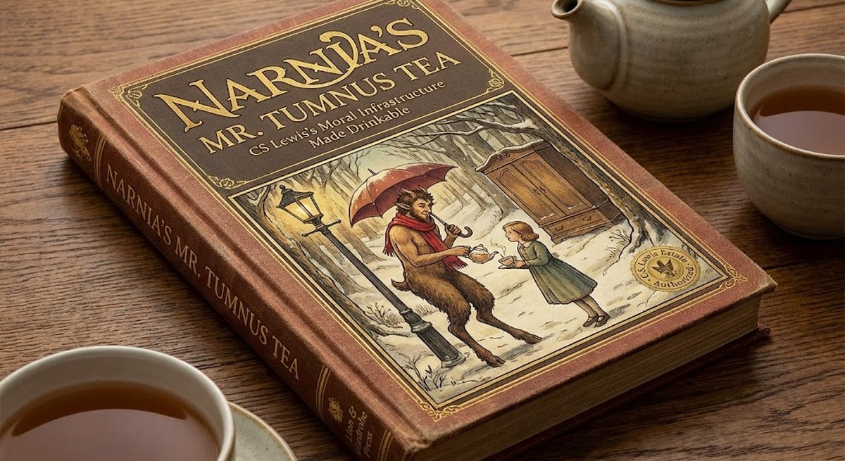 Narnia's Mr. Tumnus Tea: CS Lewis's Moral Infrastructure Made Drinkable