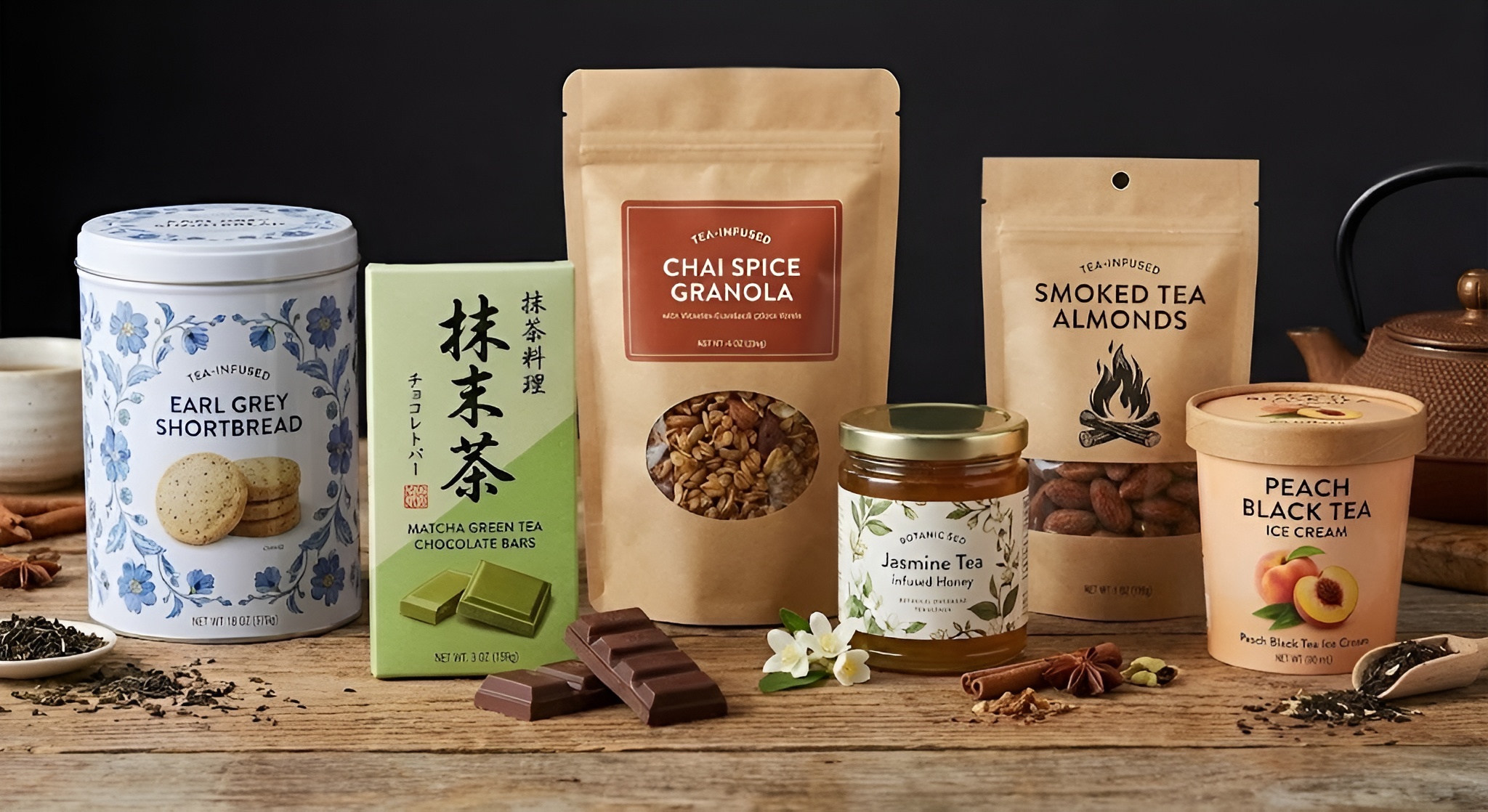 Tea infused foods