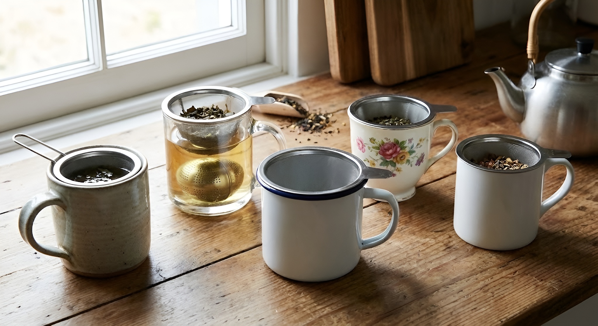 Tea infuser baskets