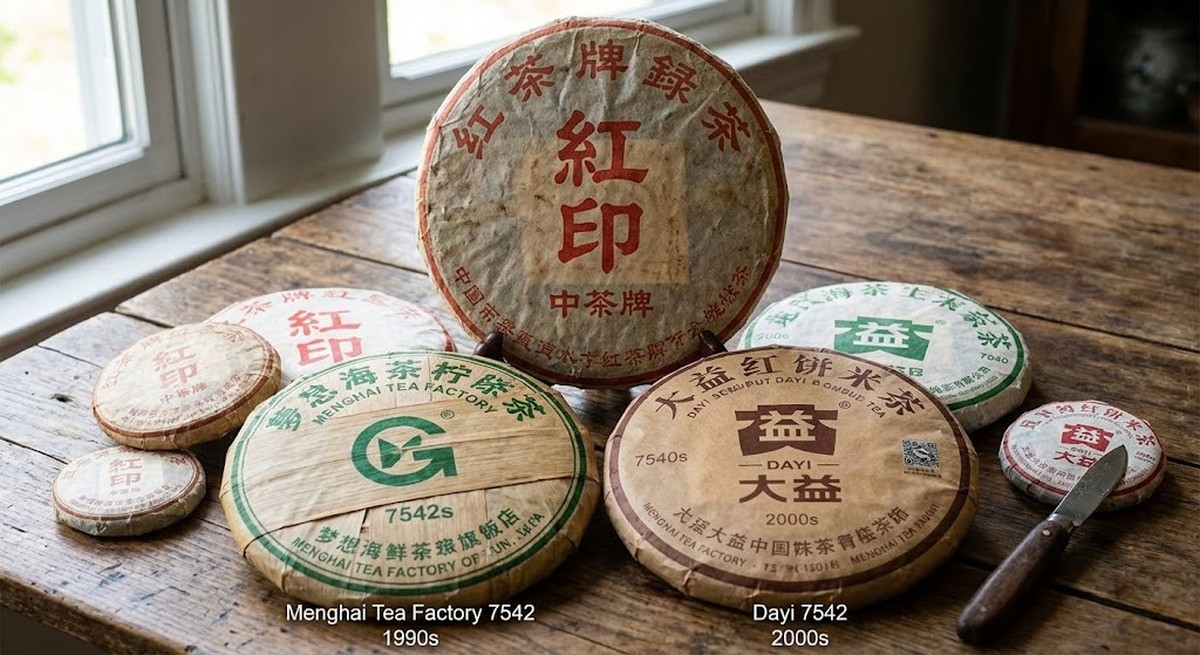 Pu-erh tea cakes